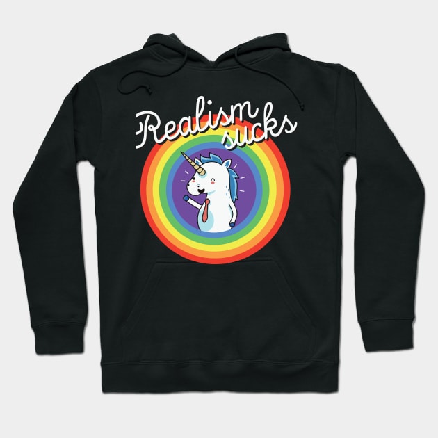 Realism sucks Hoodie by wawawiwa